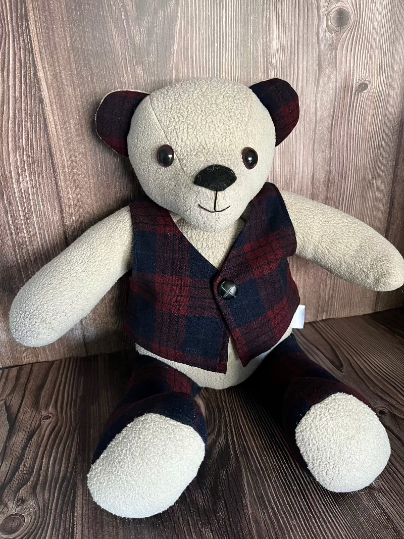 Keepsake Memory Bear Made From Love One's Clothes