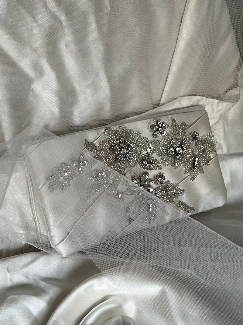 Keepsake Clutch Purse Made From Wedding Gown