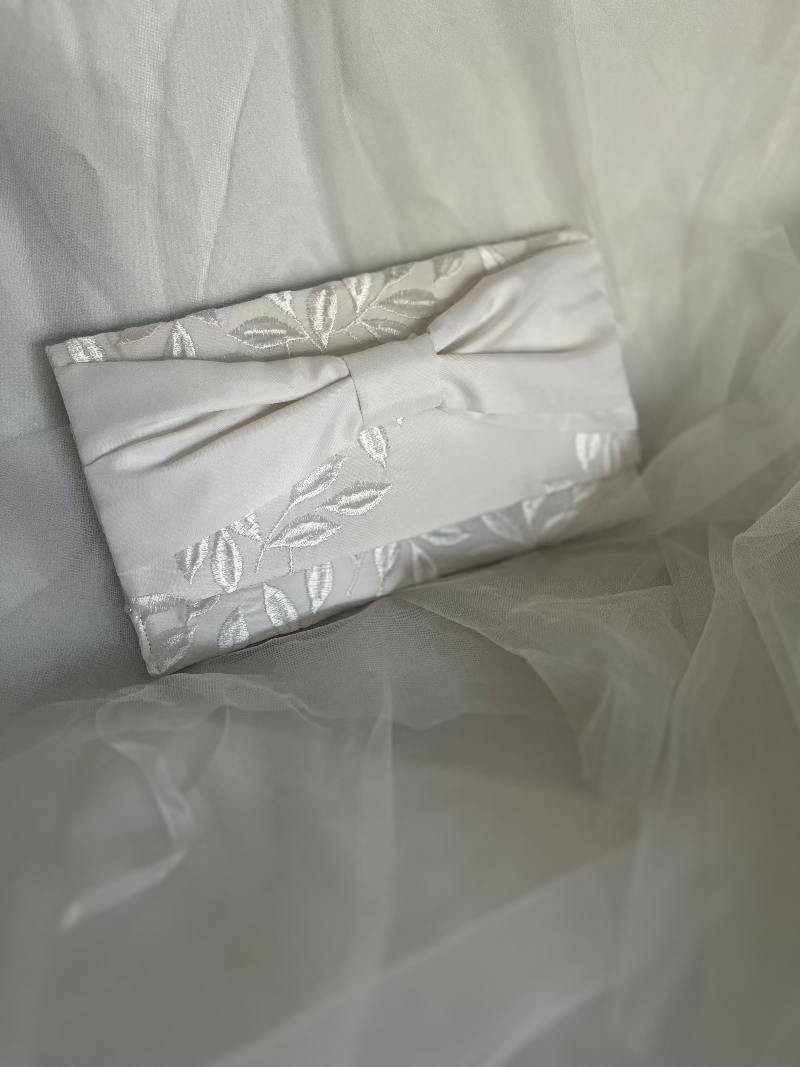 Keepsake Clutch Purse Made From Wedding Gown