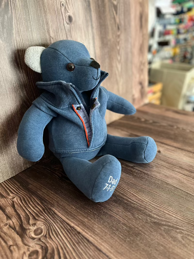 Keepsake Memory Bear Made From Love One's Clothes