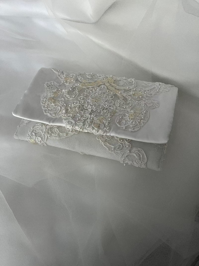 Keepsake Clutch Purse Made From Wedding Gown