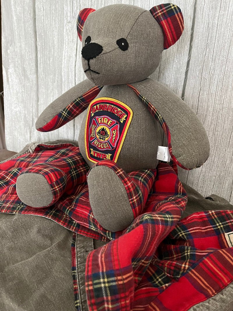 Military Keepsake Bear ScrapsNRemnants